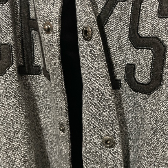 Crooks & Castles Gray and Black Varsity Jacket .Excellent used condition - Picture 7 of 10